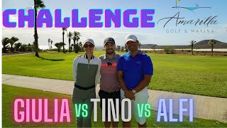 Golf Battle at amarilla Golf Tenerife Tino vs Giulia vs Alfi [upl. by Auka]