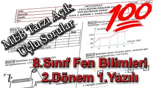 8sınıf Fen Bilimleri 2Dönem 1Yazılı 2024 [upl. by Danell]