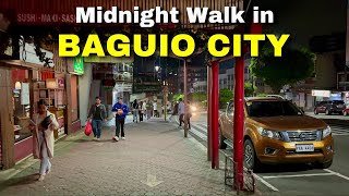 Baguio City Streets at Midnight – Night Walk in the Coldest City of the Philippines [upl. by Painter147]