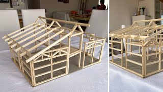 MAQUETA de CASA sobre mi TALLER de CARPINTERIA [upl. by Althee]