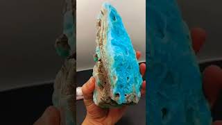 Blue aragonite specimen vtshorts crystals calcite calcitecluster satisfying g handmade art [upl. by Liz]