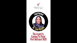 Dr Lynn Ujiagbe Will Paint PortHarcourt RED With The Lizard On 30th August at Alliance Francaise [upl. by Jecoa592]