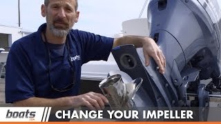 How To Change an Outboard Engine Water Pump Impeller [upl. by Aihsotal]