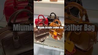 Miumiu Arcadie Leather Shoulder Bag miumiu miumiubagmiumiushoulderbagbag luxurybag luxury [upl. by Naujad]