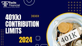 What Are The New 401k Contribution Limits For 2024 [upl. by Tadich169]