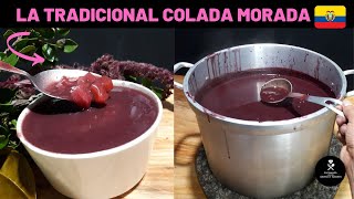 🔴🍷Como preparar la TRADICIONAL COLADA MORADA🍍🍓🍷 paso a paso [upl. by Philippa]