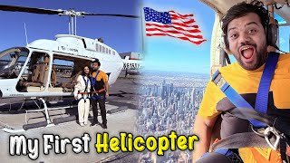 My First Helicopter Ride In America USA 🇺🇸🚁  Dream Came True ❤️  Poora New York Dekh Liya 😍 [upl. by Worra]