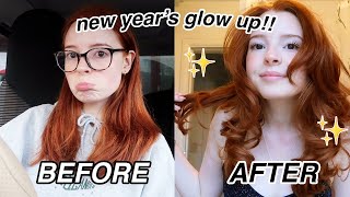 GLOW UP WITH ME FOR THE NEW YEAR 2024 TRANSFORMATION ✨  brows lashes nails hair etc [upl. by Gomer]