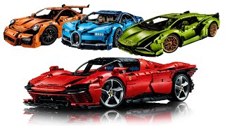 All LEGO Technic Supercars scale 18 2016  2022 CompilationCollection Speed Build [upl. by Parshall]