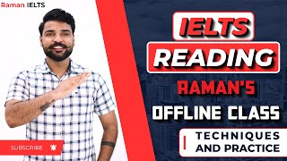 IELTS Reading Techniques and Practice Questions  Offline Class [upl. by Esil]