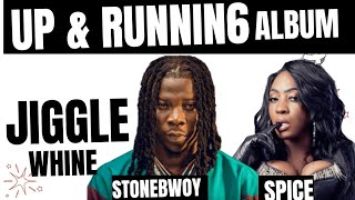 Stonebwoy ft Spice  Jiggle Whine lyrics video and Visualizer Up amp Runnin6 Album [upl. by Naaman]