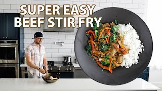 Easy Beef Stir Fry Recipe [upl. by Kenti]