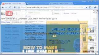 Embed Online Video From YouTube To PowerPoint 2010 [upl. by Eikcaj]