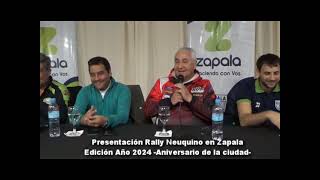 PRESENTACIÓN RALLY NEUQUINO EN ZAPALA AÑO 2024 [upl. by Ateuqal]