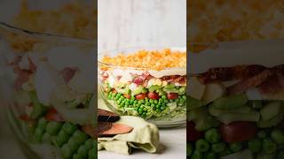 7 Layer Salad recipe shorts [upl. by Holihs267]