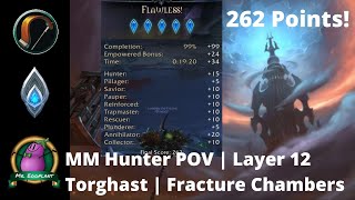 Solo Flawless Fracture Chambers Layer 12  Torghast  Kyrian MM Hunter POV  Shadowlands 91 [upl. by Nuawed]