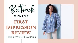 Review Butterick 2024 Spring Sewing Patterns [upl. by Ttennaj108]