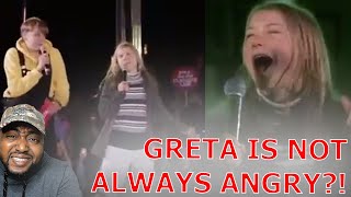 Greta Thunberg Does CRINGE Rickroll At Climate Change Concert To Prove She Is NOT Always Angry [upl. by Otrepur]