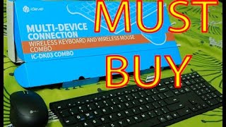 Best Wireless Keyboard amp Mouse 2023 Iclever DK03 Review [upl. by Nyltiak]