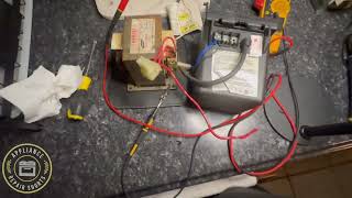 Testing a Microwave Transformer  Live Testing  Checking Voltage on Microwave Transformer [upl. by Samira]