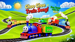 Train Choo Choo Song  Kids Fun Train Ride Song  Kids Song amp Nursery Rhymes by ZubiDubiKids [upl. by Aerahs]