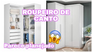 Guarda roupa de casal para quarto pequeno parece planejado [upl. by Ced]