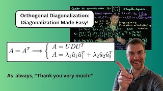 Orthogonal Diagonalization An Example [upl. by Aiuoqes58]