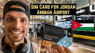 Buying a Jordan 🇯🇴 Sim Card at Amman Airport [upl. by Neoma359]