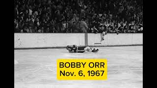 BOBBY ORR BRIAN CONACHER incident 196768 NHL season Boston Bruins Toronto Maple Leafs [upl. by Ha]