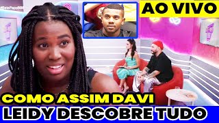 bate papo BBB 🚨 leidy descobre tudo sobre Davi após deixa o reality ela não acredita ficou em choq [upl. by Missak]