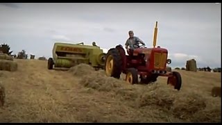 David Brown 880 baling with Claas markant 50 [upl. by Garnette]