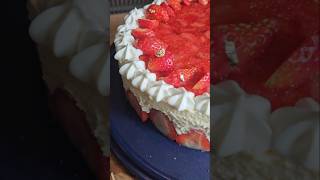 Fraisier Cake 💋🍓🍓 frenchpastry fraisier cakedesign cakebaker bakingislife loveforbaking cake [upl. by Hyo]