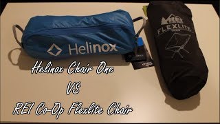 REI Flexlite CoOp vs Helinox Chair One [upl. by Nmutua]