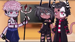 Helluva Boss React To Sukuna As New Overlord  Gacha React [upl. by Munt489]