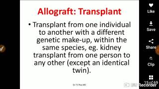 Transplantation  Allograft AutograftXenograft [upl. by Greer877]