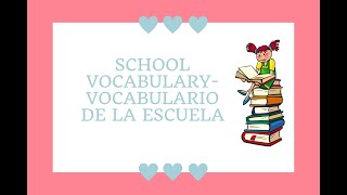 Útiles escolares en ingles  Con pronunciación [upl. by Ahseat]