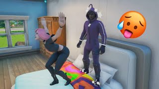 Fortnite Roleplay THE SUS BABYSITTER MY DAD LEFT A Fortnite Short Film [upl. by Colvin]