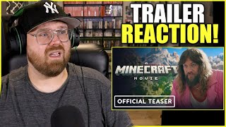 A Minecraft Movie Official Teaser Trailer  REACTION [upl. by Connett]