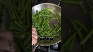 Comment cuisiner des haricots verts dans une poêle en inox [upl. by Kere]