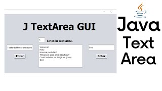 Java Text Area GUI Beginner Program [upl. by Eimac]