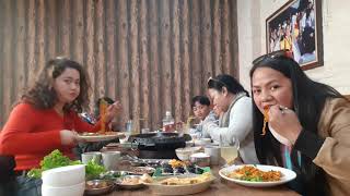 KOREAN FOOD MUKBANG WITH RAMA dd HANKOOK SARANG RESTAURANT JAWALAKHEL FOOD TRIP PINAY IN NEPAL [upl. by Auod827]