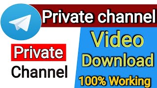 Telegram Private Channel Video Download  How to download telegram private group video [upl. by Waterman]