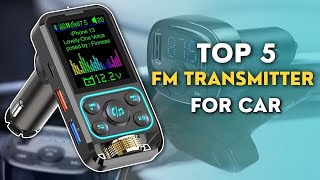 TOP 5Best FM Transmitter for Car 2024  AliExpress [upl. by Kam]