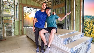 INSIDE our Shipping Container Home in the Woodslets get building [upl. by Ajdan]