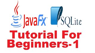 JavaFx Sqlite Database Tutorial 1  Introduction and Setting Up Sqlite Database [upl. by Etnahs688]