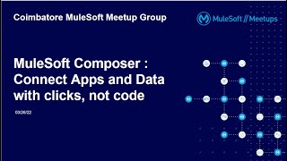 MuleSoft Composer Connect apps and data easily with clicks not code [upl. by Etti]