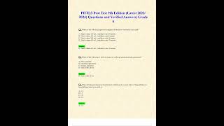 PHTLS POST TEST 9TH EDITION LATEST 2023 2024 QUESTIONS AND VERIFIED ANSWERS GRADE A [upl. by Sibella]