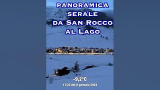 Livigno sera del 08 gennaio 2024 panoramica skiresort livigno webcam [upl. by Hubey]