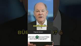 Olaf Scholz LOHNT sich ARBEITEN noch oder BÜRGERGELD 🇩🇪🫢 shorts deutschland [upl. by Ahsiekit]