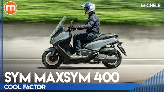 SYM Maxsym 400  La PROVA del MAXISCOOTER tutta praticità  Cool Factor [upl. by Bonnes]